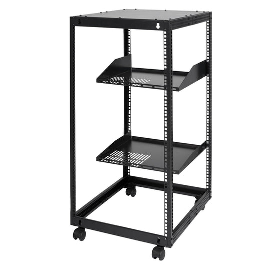 20U Server Rack 15-40'' Adjustable Depth 4 Post Network Equipment