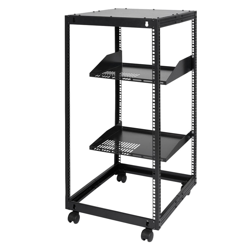 20U Server Rack 15-40'' Adjustable Depth 4 Post Network Equipment
