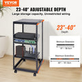 20U Server Rack 15-40'' Adjustable Depth 4 Post Network Equipment