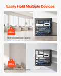 10U Open Frame Network Rack 585mm Depth 4 Post Server