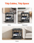 10U Open Frame Network Rack 585mm Depth 4 Post Server