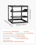 10U Open Frame Network Rack 585mm Depth 4 Post Server