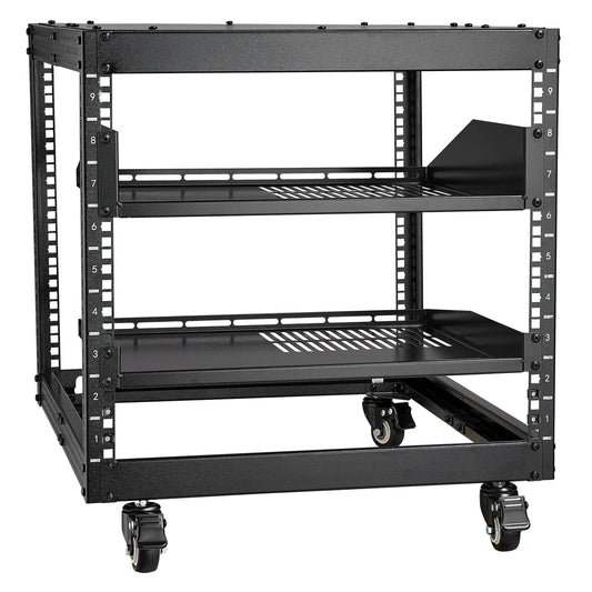 9U Open Frame Server Rack 584-1016mm Adjustable Depth Wall Mount