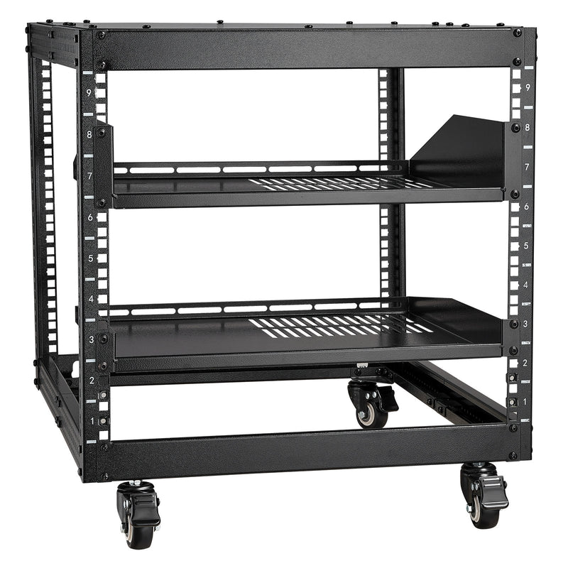9U Open Frame Server Rack 584-1016mm Adjustable Depth Wall Mount