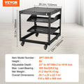 9U Open Frame Server Rack 584-1016mm Adjustable Depth Wall Mount
