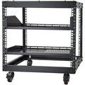 9U Open Frame Server Rack 584-1016mm Adjustable Depth Wall Mount