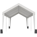 Carport 10x20ft Car Canopy Garage Shelter 8 Poles Boats
