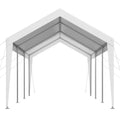 Carport 10x20ft Heavy Duty Portable Car Shelter Tent White