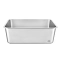Cat Litter Box XL Stainless Steel 203mm Deep High Sides Scoop