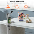 Commercial Manual Can Opener 300mm Height Adjustable Table Clamp