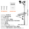 Commercial Manual Can Opener 300mm Height Adjustable Table Clamp