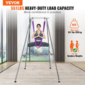 Aerial Yoga Frame 2950mm Purple 250kg Yoga Swing Stand + 12m Hammock