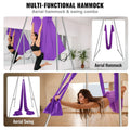 Aerial Yoga Frame 2950mm Purple 250kg Yoga Swing Stand + 12m Hammock
