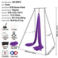 Aerial Yoga Frame 2950mm Purple 250kg Yoga Swing Stand + 12m Hammock