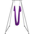 Aerial Yoga Frame 2950mm Purple 250kg Yoga Swing Stand + 12m Hammock