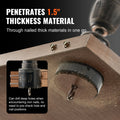 Hole Saw Kit 11pcs Bi-Metal M42 3/4