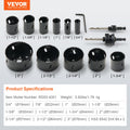 Hole Saw Kit 11pcs Bi-Metal M42 3/4