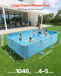 Bestway Frame Pool 3x2x0.762m Rectangular 3959L Steel Blue