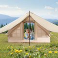 Inflatable Camping Tent 5 Person 4 Season Glamping Stove Jack 2 Door