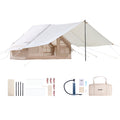 Inflatable Camping Tent 5 Person 4 Season Glamping Stove Jack 2 Door