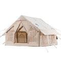 Inflatable Camping Tent 4-6 Person 4 Season Glamping Stove Jack 2Door