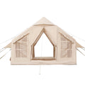 Inflatable Camping Tent 4-6 Person 4 Season Glamping Stove Jack 2Door