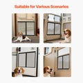 RV Screen Door Protector, 622.3 x 508 mm Door Grille, Easy to Install and Disassemble, Reinforced Breathable Protective Mesh, Aluminum Alloy Camper RV Entry Protector for Pet Protection, Black