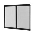 RV Screen Door Protector, 622.3 x 508 mm Door Grille, Easy to Install and Disassemble, Reinforced Breathable Protective Mesh, Aluminum Alloy Camper RV Entry Protector for Pet Protection, Black