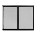 RV Screen Door Protector, 622.3 x 508 mm Door Grille, Easy to Install and Disassemble, Reinforced Breathable Protective Mesh, Aluminum Alloy Camper RV Entry Protector for Pet Protection, Black