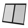 RV Screen Door Protector, 622.3 x 508 mm Door Grille, Easy to Install and Disassemble, Reinforced Breathable Protective Mesh, Aluminum Alloy Camper RV Entry Protector for Pet Protection, Black