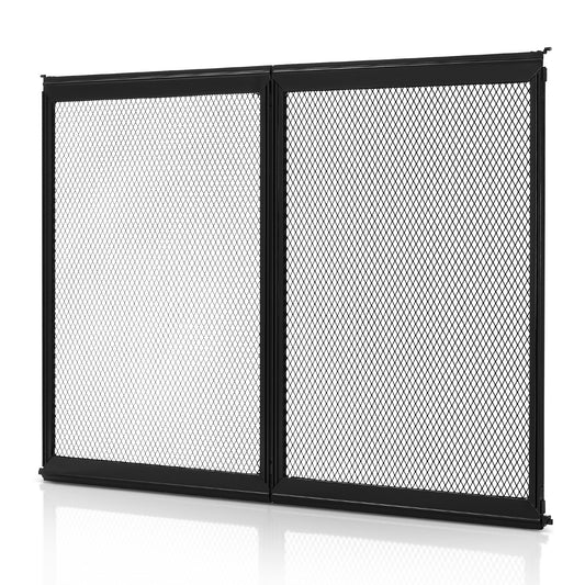RV Screen Door Protector 673x508mm Aluminium Pet Mesh Black