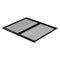 RV Screen Door Protector, 571.5 x 508 mm Door Grille, Easy to Install and Disassemble, Reinforced Breathable Protective Mesh, Aluminum Alloy Camper RV Entry Protector for Pet Protection, Black