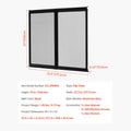 RV Screen Door Protector, 571.5 x 508 mm Door Grille, Easy to Install and Disassemble, Reinforced Breathable Protective Mesh, Aluminum Alloy Camper RV Entry Protector for Pet Protection, Black
