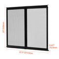 RV Screen Door Protector, 571.5 x 508 mm Door Grille, Easy to Install and Disassemble, Reinforced Breathable Protective Mesh, Aluminum Alloy Camper RV Entry Protector for Pet Protection, Black