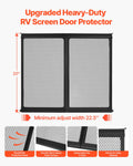 VEVOR RV Screen Door Protector 571.5x508mm Pet Mesh Black