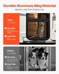 VEVOR RV Screen Door Protector 571.5x508mm Pet Mesh Black