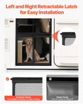 VEVOR RV Screen Door Protector 571.5x508mm Pet Mesh Black