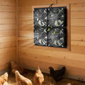 Solar Fan 25W 4-Fans 2668RPM Greenhouse Grow Tent Chicken Coop