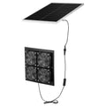 Solar Fan 25W 4-Fans 2668RPM Greenhouse Grow Tent Chicken Coop