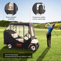 Golf Cart Enclosure 2-Seater Polyester Sunproof Dustproof