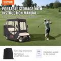 Golf Cart Enclosure 2-Seater Polyester Sunproof Dustproof