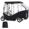 Golf Cart Enclosure, 420D Polyester Driving Enclosure with 4-Sided Transparent Windows, 4 Passenger Club Car Covers Universal Fits for Most Brand Carts, Sunproof and Dustproof Outdoor Cart Cover