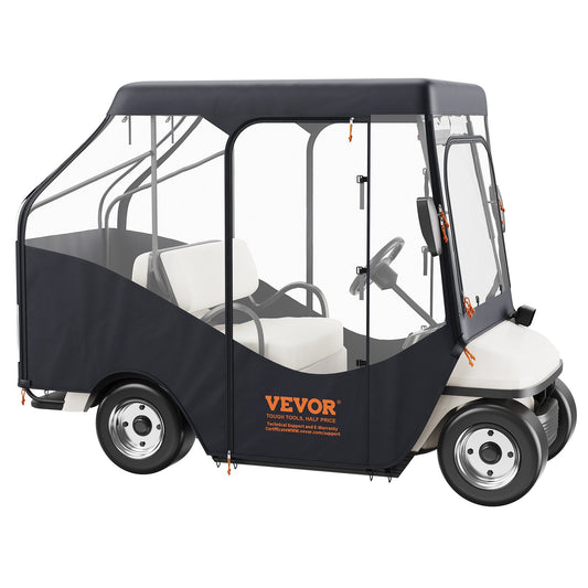 Golf Cart Enclosure 4 Passenger 420D Polyester Transparent Windows