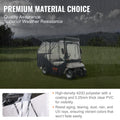 Golf Cart Enclosure 4 Passenger 420D Polyester Transparent Windows