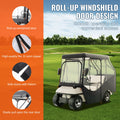 Golf Cart Enclosure 4 Passenger 420D Polyester Transparent Windows
