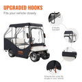 Golf Cart Enclosure 4 Passenger 420D Polyester Transparent Windows