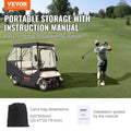 Golf Cart Enclosure 4 Passenger 420D Polyester Transparent Windows