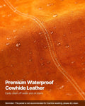 Welding Jacket M Heavy Duty Cowhide Leather Flame-Resistant Waterproof