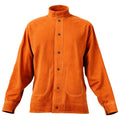 Welding Jacket M Heavy Duty Cowhide Leather Flame-Resistant Waterproof