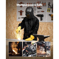 FR Welding Jacket L Size Heavy Duty Cowhide Leather & 9oz FR Cotton